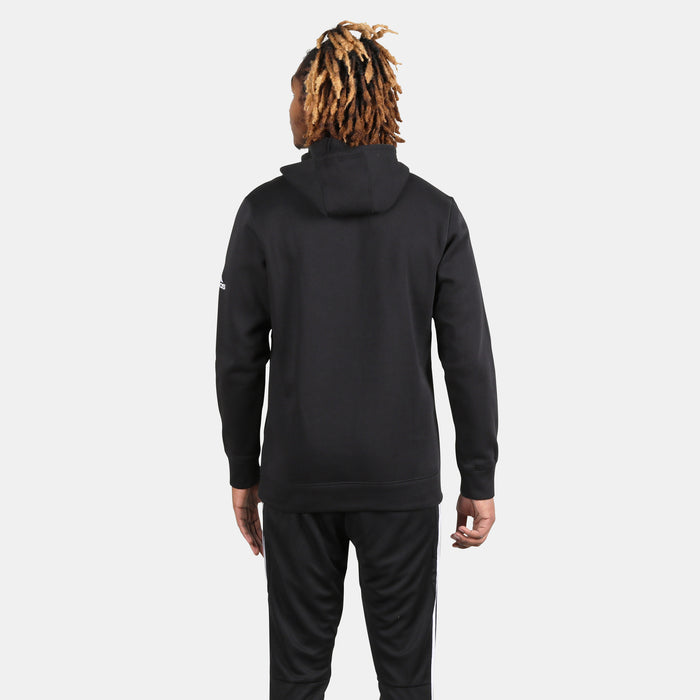 Rear view of the Adidas Men's Fleece Hoodie.