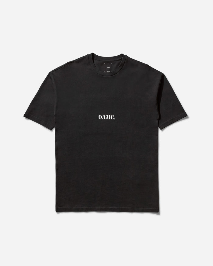 OAMC Loose Fit Tee With Printed Patch Black T-Shirts Shortsleeve OA5SMH01APJE501999 999