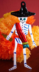 Mexican Tin Ornaments: Calaveras (Skeletons)