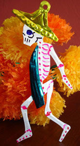 Mexican Tin Ornaments: Calaveras (Skeletons)