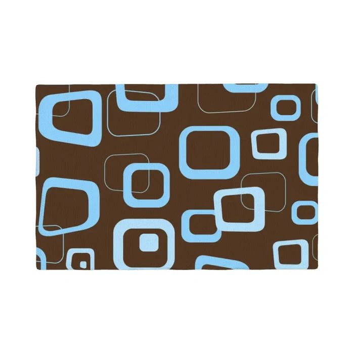 Midcentury Modern Placemats – Double Sided Reusable Table Mats - retro table linen