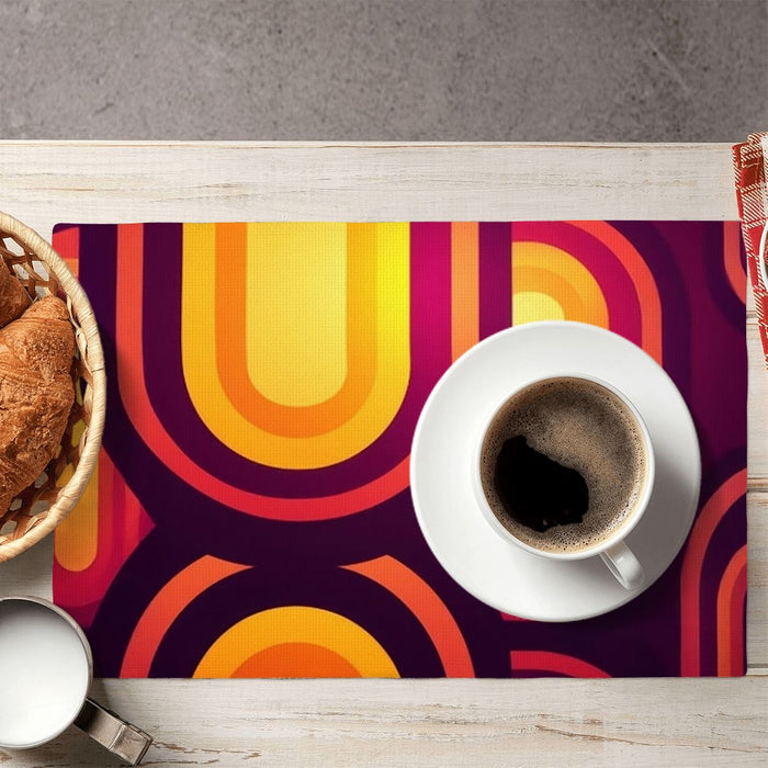 Midcentury Modern Placemats – Double Sided Reusable Table Mats