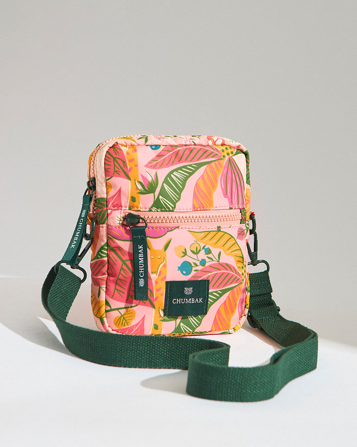 Mini Resort Crossbody Bag | Adjustable Sling| Water Resistant Fabric