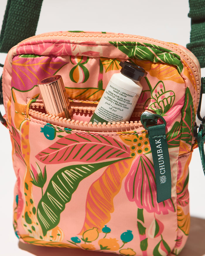 Mini Resort Crossbody Bag | Adjustable Sling| Water Resistant Fabric