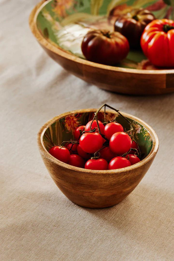 MOAMA MULTI FLORALS MANGOWOOD BOWL - SMALL