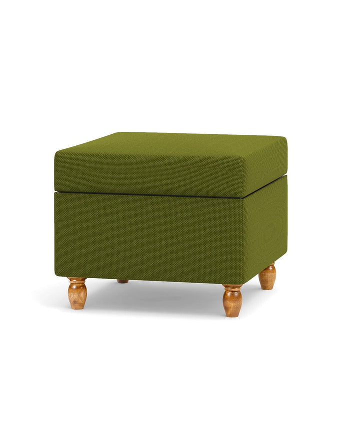 Chumbak Modern Trunk Storage Ottoman - Savanna Green