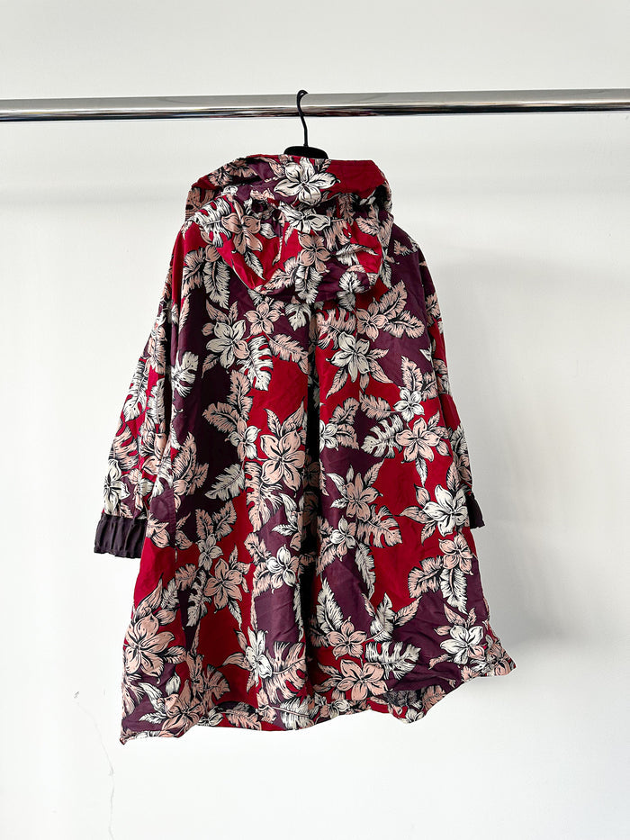 Moncler Astrophy Floral Jacket Burgundy