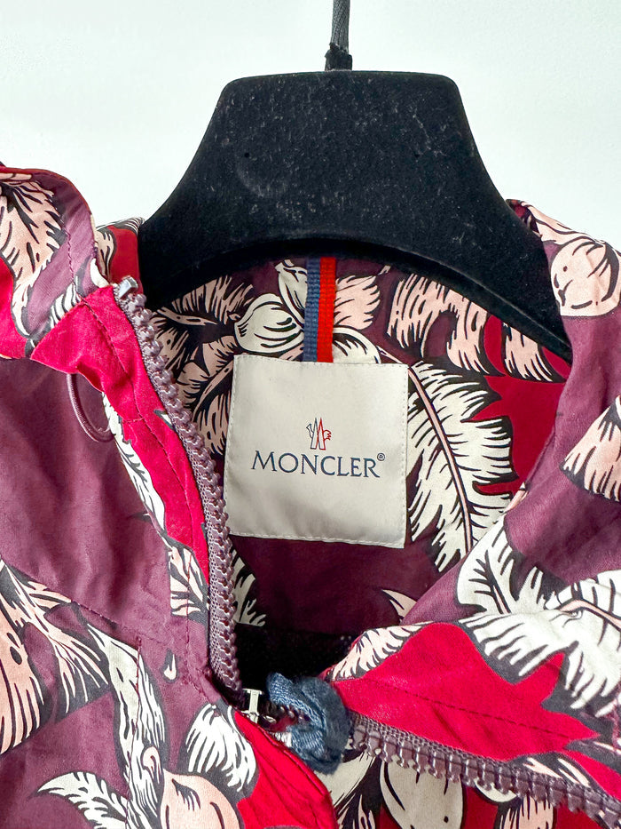 Moncler Astrophy Floral Jacket Burgundy