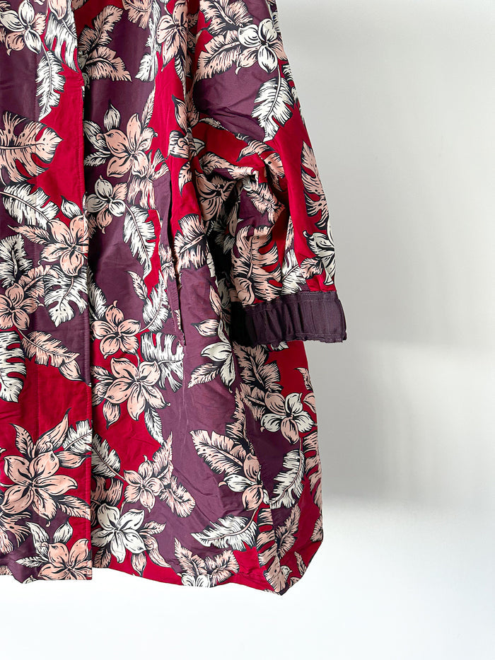 Moncler Astrophy Floral Jacket Burgundy
