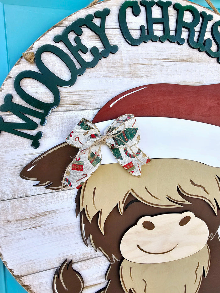 Mooey Christmas Door Hanger- wholesale