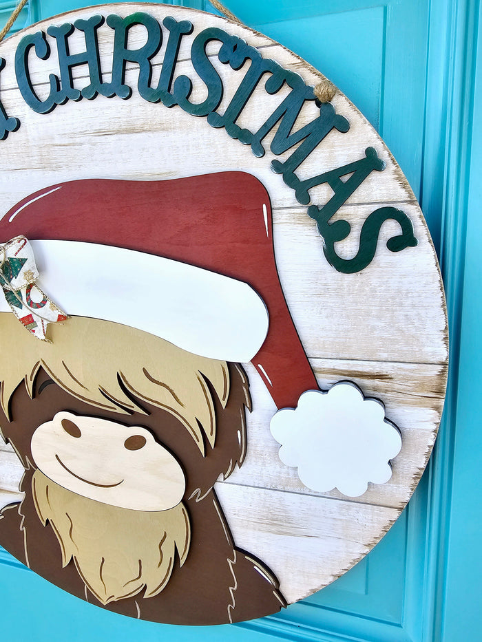 Mooey Christmas Door Hanger- wholesale