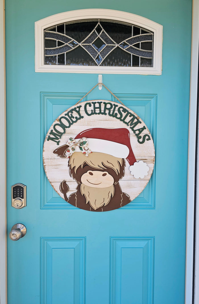 Mooey Christmas Door Hanger- wholesale