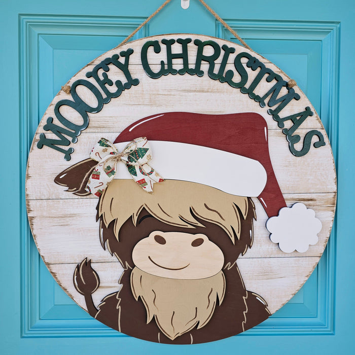 Mooey Christmas Door Hanger- wholesale