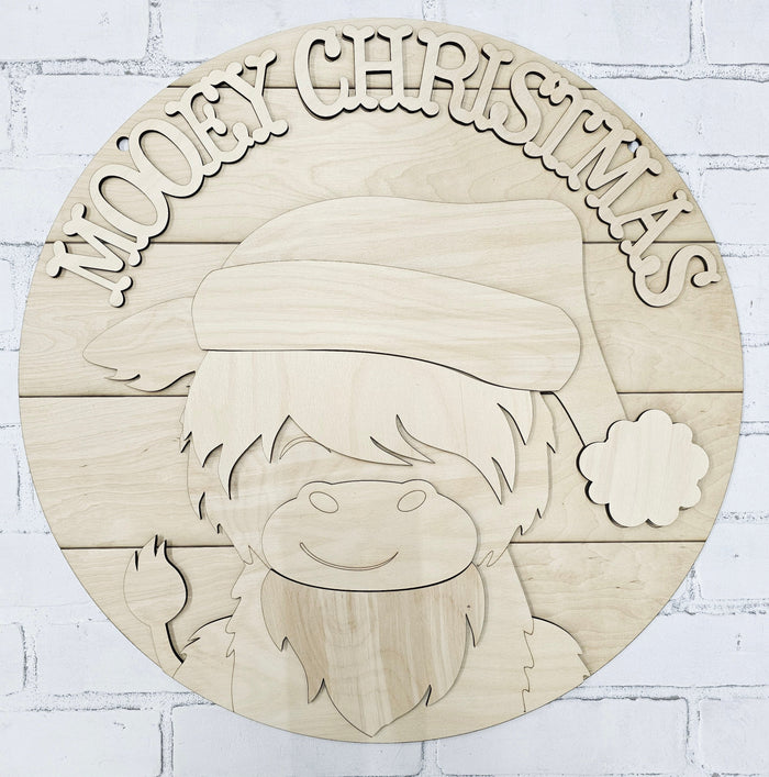Mooey Christmas Door Hanger- wholesale