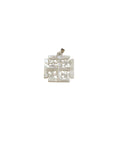 Mother of Pearl Jerusalem Cross Pendant Necklace Classic