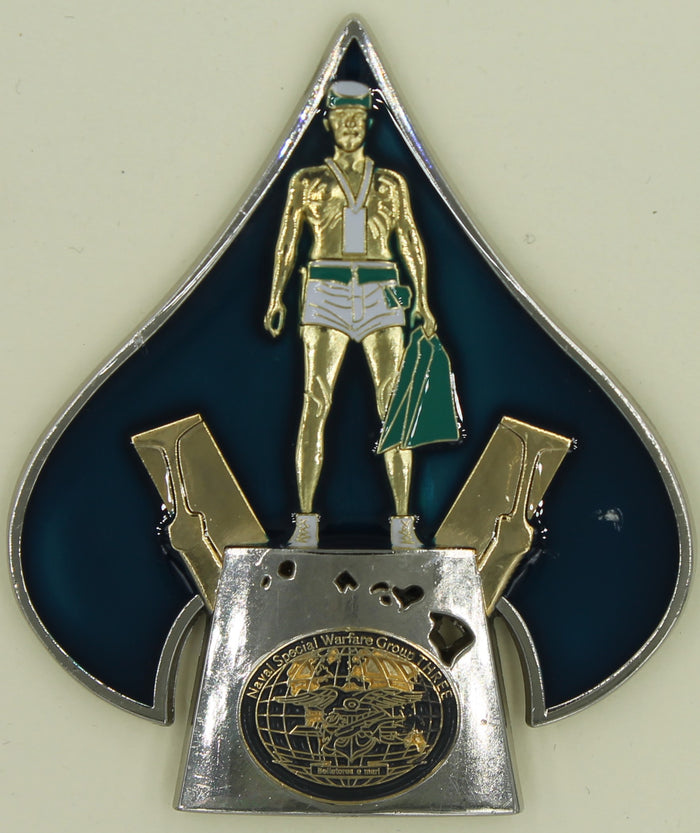 Naval Special Warfare Group Three/3 CPO Mess SEAL Navy Challenge Coin