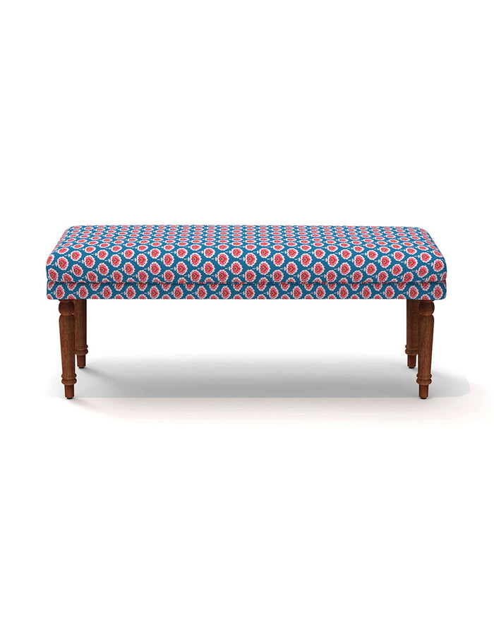 Chumbak Nawaab Bench - Blue Ikkat