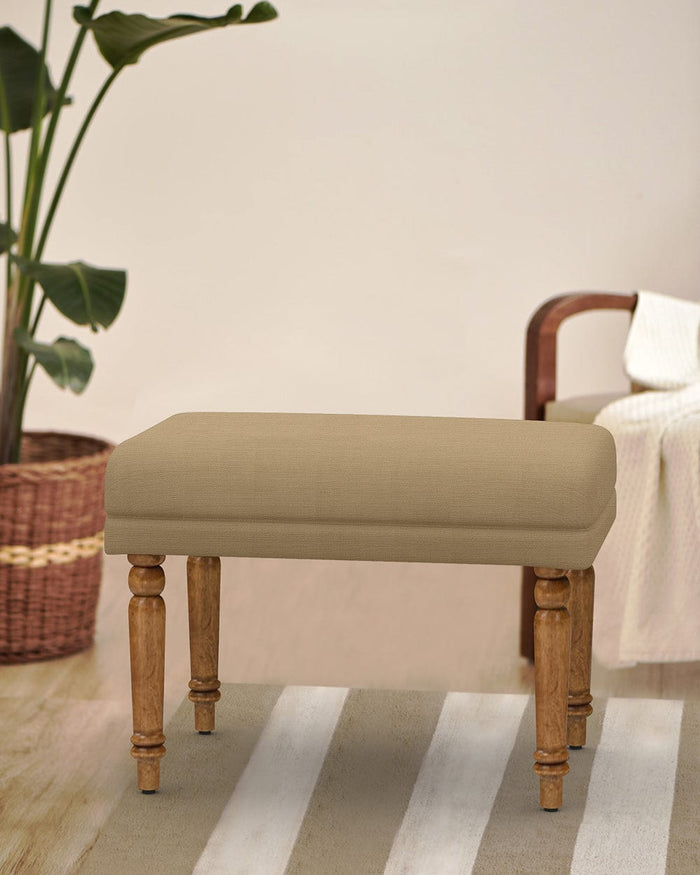 Chumbak Nawaab Bench Small - Beach Beige