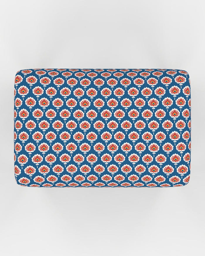 Chumbak Nawaab Bench Small - Blue Ikkat