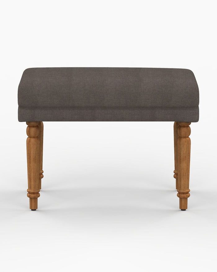 Chumbak Nawaab Bench Small - Brown Coal