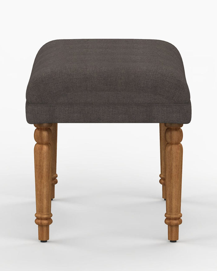 Chumbak Nawaab Bench Small - Brown Coal