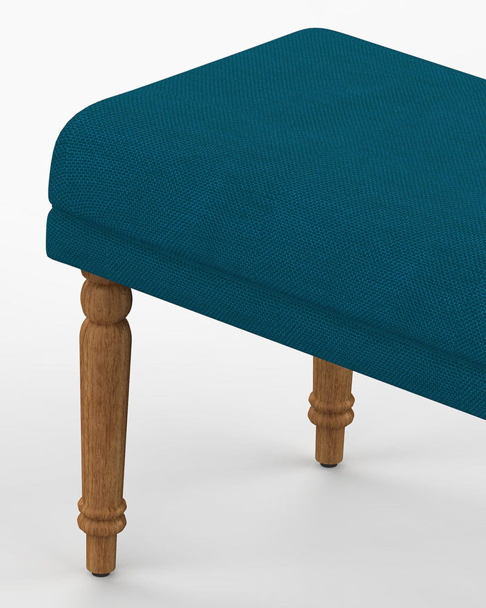 Chumbak Nawaab Bench Small - Mediterranian Blue