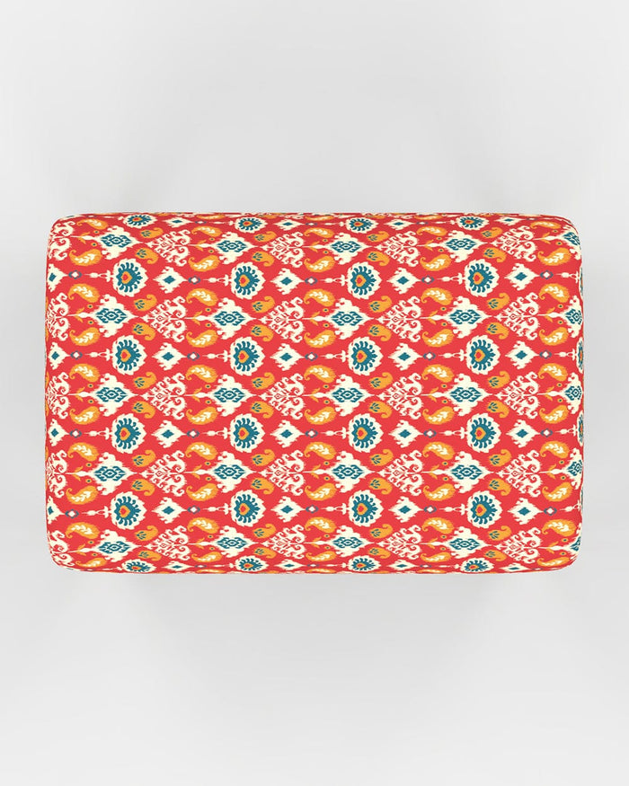 Chumbak Nawaab Bench Small - Red Ikkat