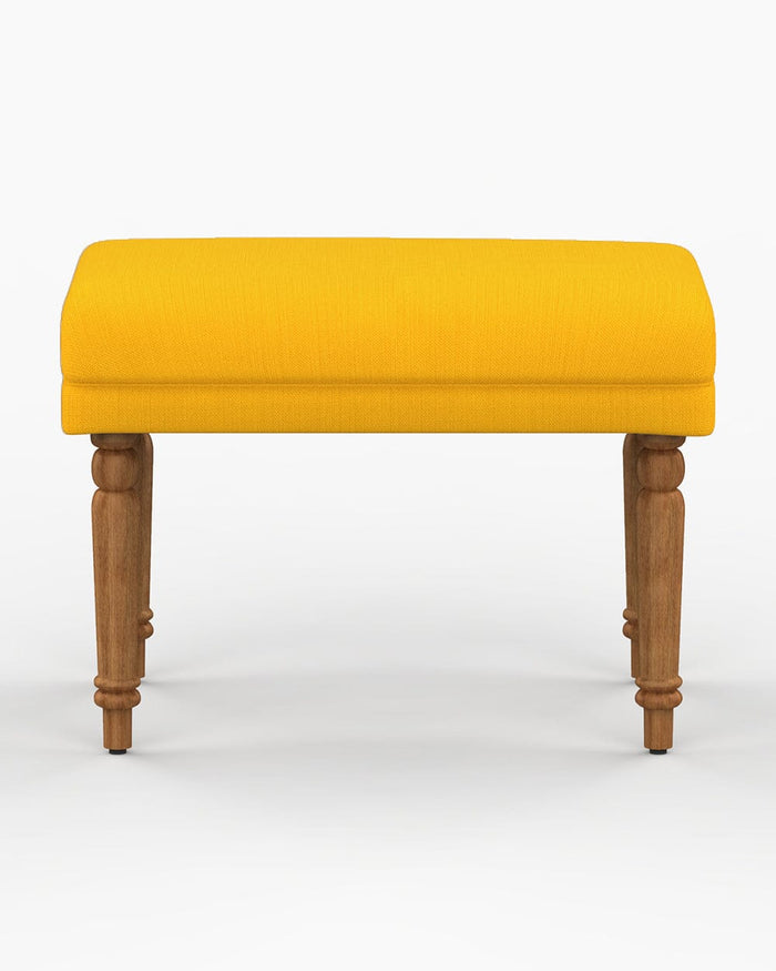 Chumbak Nawaab Bench Small - Sahara Mustard