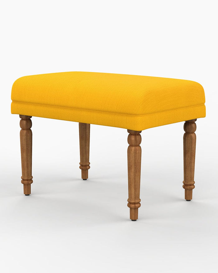 Chumbak Nawaab Bench Small - Sahara Mustard