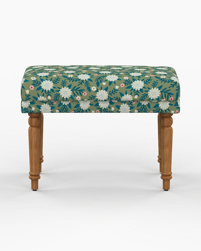 Chumbak Nawaab Bench Small - Spring Marigold