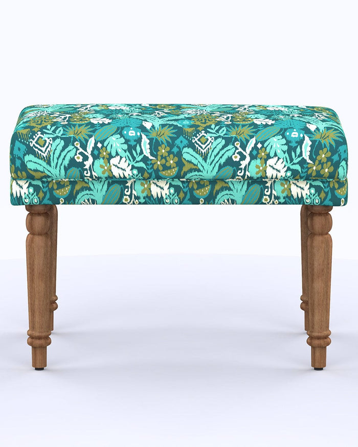 Chumbak Nawaab Bench Small - Tropical Ikkat