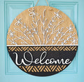 Neutral Floral Door Hanger-wholesale
