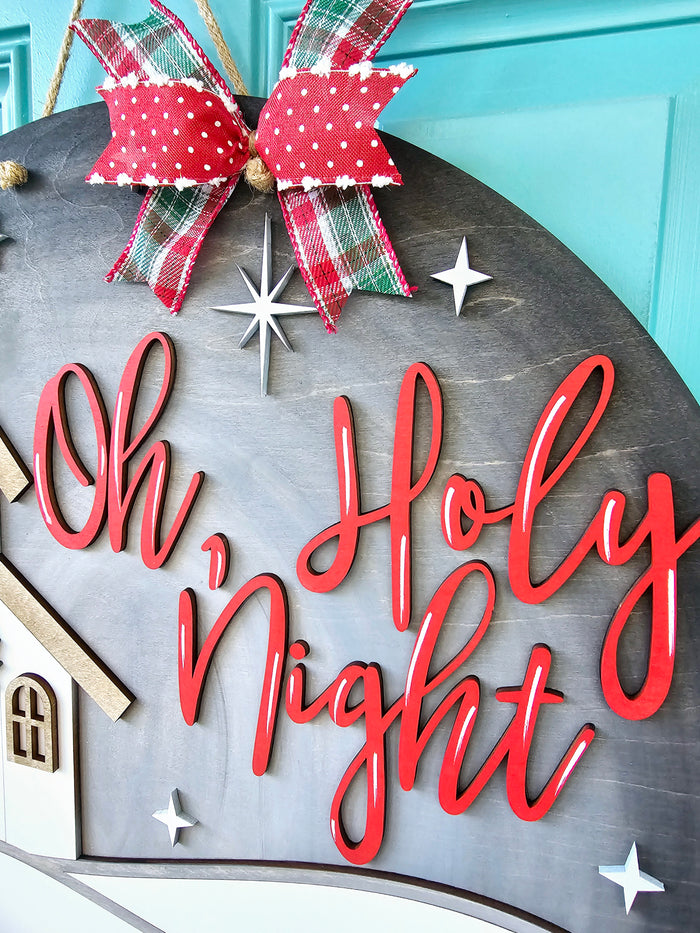 Oh Holy Night Door Hanger