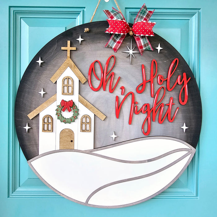 Oh Holy Night Door Hanger