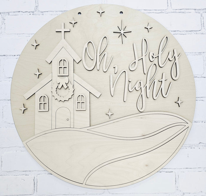 Oh Holy Night Door Hanger