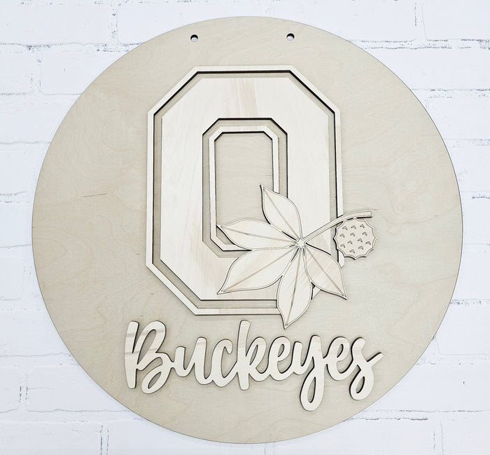 Ohio State Buckeye Door Hanger