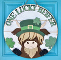 One Lucky Heifer Door Hanger-wholesale