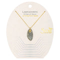 Organic Stone Necklace Labradorite/Gold - Stone of Magic