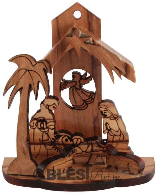 Ornament Laser carved, 3-D, Different Styles, Size: 3.1"/8 cm Height - Blest Art, Inc.
