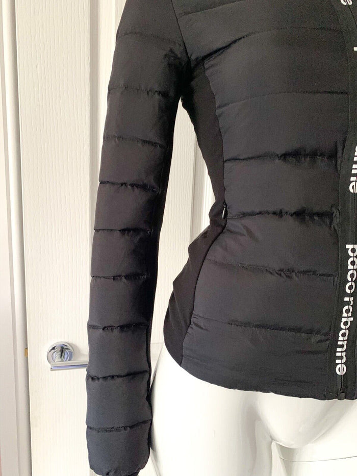 PACO RABANNE Black Down Bodyline Jacket