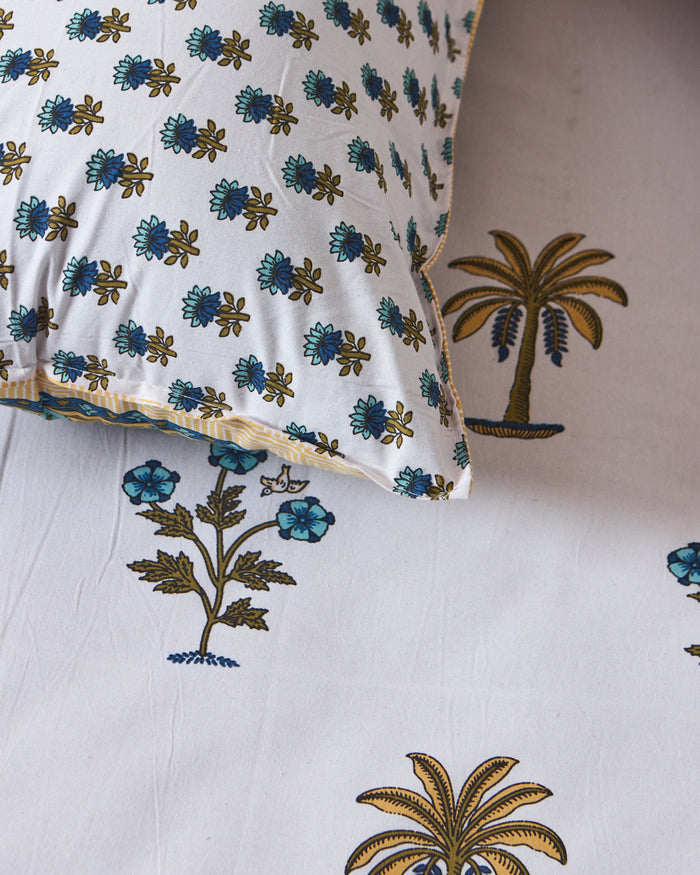 Paisley Max – Lemon Cotton Bedsheet 144TC
