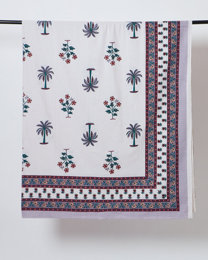 Paisley Max – Magenta Cotton Bedsheet 144TC