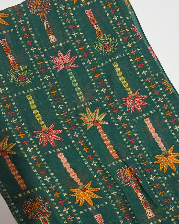 Palm Kilim Scarf | Digital Nomad