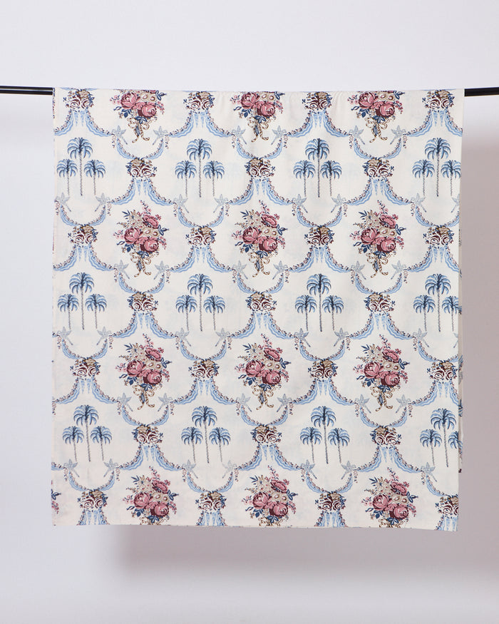 Palms & Gulaab, Blue Bedsheet Set 180TC