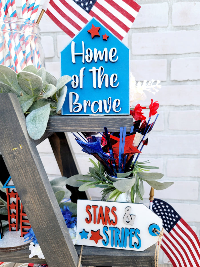 Patriotic/ 4th of July Tiered Tray Set- wholesale
