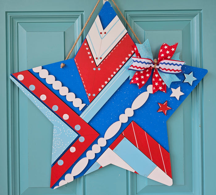 Patriotic Star Door Hanger-wholesale