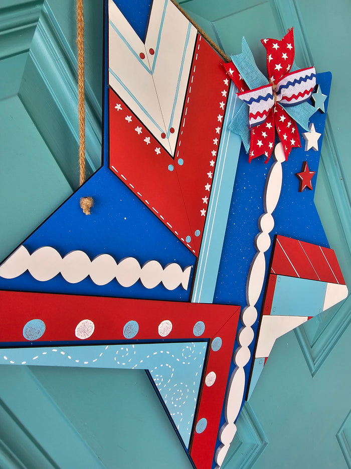 Patriotic Star Door Hanger-wholesale