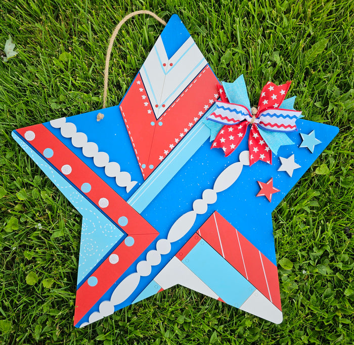Patriotic Star Door Hanger-wholesale