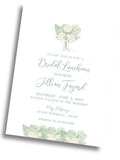 Peony + Hydrangea Shower Invitation - Bottom Floral Spread