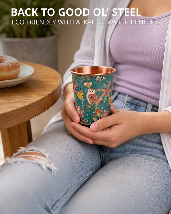 Peranakan Tales, Batik Copper Tumbler | #SingaporeInspired